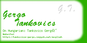 gergo tankovics business card